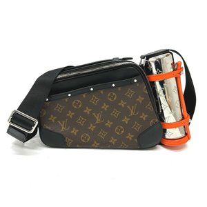 LOUIS VUITTON M46462 Monogram Macassar Biker Messenger Shoulder Bag in Canvas...